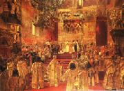 Henri Gervex The Coronation  of Nicholas II Sweden oil painting artist